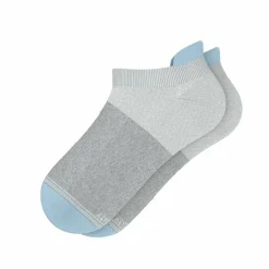 The Pacific Blue - Tri Color Block Heel Hammock™ Ankle Socks