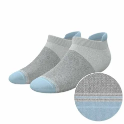 The Pacific Blue - Tri Color Block Heel Hammock™ Ankle Socks