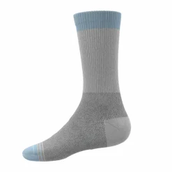The Pacific Blue - Tri Color Block Heel Hammock™ Crew Socks
