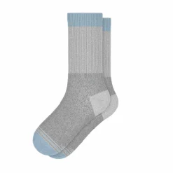 The Pacific Blue - Tri Color Block Heel Hammock™ Crew Socks
