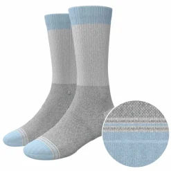 The Pacific Blue - Tri Color Block Heel Hammock™ Crew Socks