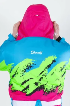 The Park Rat - Men's Neon Spray Design Retro One Piece Ski Suit