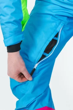 The Park Rat - Men's Neon Spray Design Retro One Piece Ski Suit