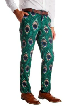 The Peacock Player - Peacock Print Pants