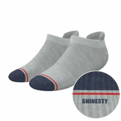 The Pebble - Grey Heel Hammock™ Ankle Socks