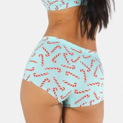 The Peppermint Pimp Canes - Candy Cane Modal Boyshort Underwear