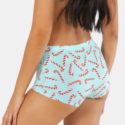 The Peppermint Pimp Canes - Candy Cane Modal Boyshort Underwear