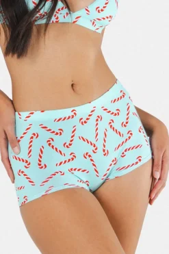 The Peppermint Pimp Canes - Candy Cane Modal Boyshort Underwear