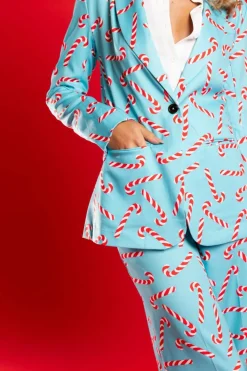 The Peppermint Pimp Canes - Candy Cane Women's Suit