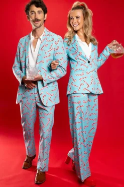 The Peppermint Pimp Canes - Candy Cane Women's Suit