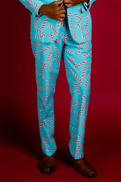 The Peppermint Pimp Canes - Candy Cane Print Christmas Pants