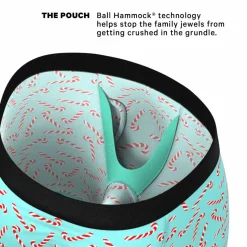 The Peppermint Pimp Canes - Candy Cane Ball Hammock® Boxer - Long Leg