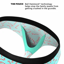 The Peppermint Pimp Canes - Candy Cane Ball Hammock® Pouch Underwear Briefs