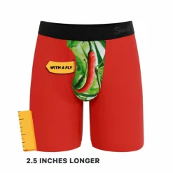 The Picante - Chili Pepper Ball Hammock® Boxer - Long Leg