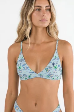 The Pirate's Booty - Naughty Map Boob Hammock™ Triangle Bralette