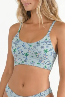 The Pirate's Booty - Naughty Map Boob Hammock™ Scoop Bralette