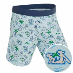 The Pirate's Booty - Naughty Map Ball Hammock® Boxer - Long Leg