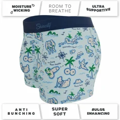 The Pirate's Booty - Naughty Map Ball Hammock® Pouch Trunks Underwear