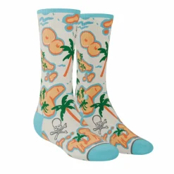 The Pirate's Booty - Naughty Map Heel Hammock™ Crew Socks