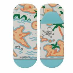 The Pirate's Booty - Naughty Map Heel Hammock™ Ankle Socks