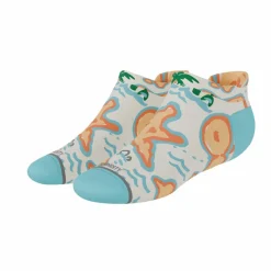 The Pirate's Booty - Naughty Map Heel Hammock™ Ankle Socks