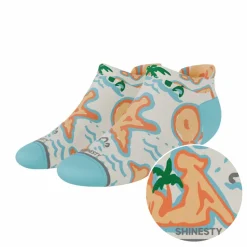 The Pirate's Booty - Naughty Map Heel Hammock™ Ankle Socks