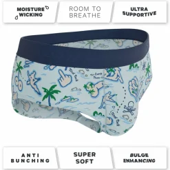 The Pirate's Booty - Naughty Map Ball Hammock® Pouch Underwear Briefs