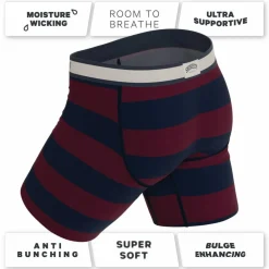 The Pitch - Rugby Stripe Ball Hammock® Boxer - Long Leg