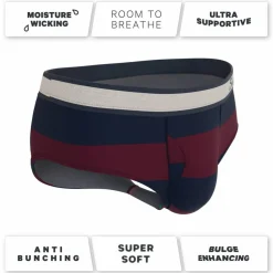 The Pitch - Rugby Stripe Ball Hammock® Pouch Underwear Briefs