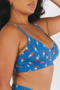 The Popsicle Stick - USA Popsicle Boob Hammock™ Plunge Bralette