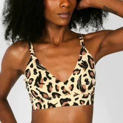 The Primal Passion - Naughty Cheetah Print Boob Hammock™ Plunge Bralette
