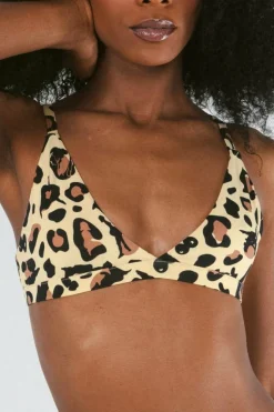 The Primal Passion - Naughty Cheetah Print Boob Hammock™ Triangle Bralette