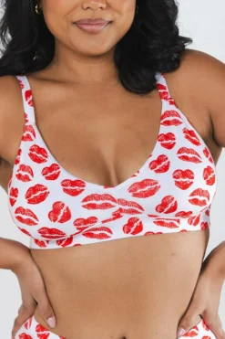 The Pucker Up - Lipstick Kiss Boob Hammock™ Plunge Bralette