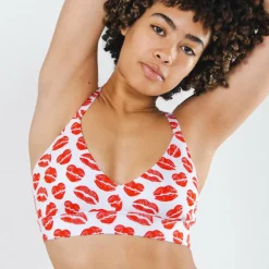 The Pucker Up - Lipstick Kiss Boob Hammock™ Plunge Bralette