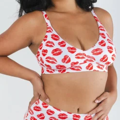 The Pucker Up - Lipstick Kiss Boob Hammock™ Plunge Bralette
