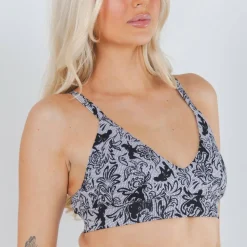 The Racy & Lacy - Provocative Lace Print Boob Hammock™ Plunge Bralette
