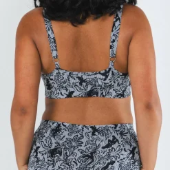 The Racy & Lacy - Provocative Lace Print Boob Hammock™ Plunge Bralette