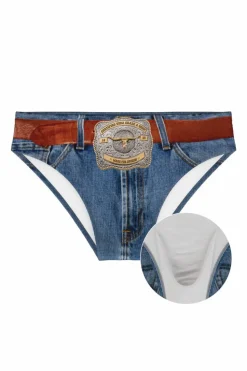 The Ranch Hand - Western Denim Ball Hammock® Pouch Swim Briefs