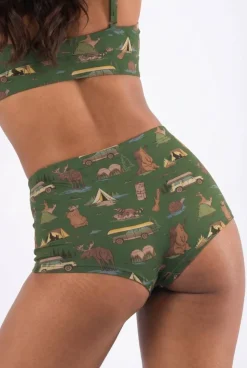 The Really Happy Camper - Camping Modal Boyshort Underwear