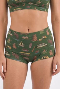 The Really Happy Camper - Camping Modal Boyshort Underwear
