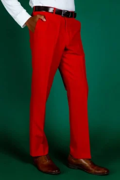 The Red Hots - Solid Red Suit Pants