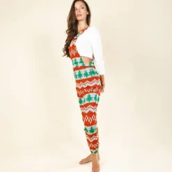 The Red Ryder - Fair Isle Knit Print Women's Pajamaralls®