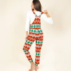 The Red Ryder - Fair Isle Knit Print Women's Pajamaralls®