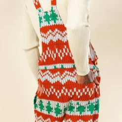 The Red Ryder - Fair Isle Knit Print Pajamaralls®
