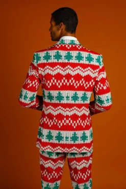The Red Ryder - Knit Print Christmas Suit