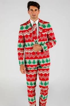 The Red Ryder - Knit Print Christmas Suit