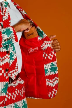 The Red Ryder - Knit Print Christmas Suit