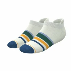 The Retro Actives - Retro Stripe Heel Hammock™ Ankle Socks