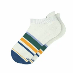 The Retro Actives - Retro Stripe Heel Hammock™ Ankle Socks