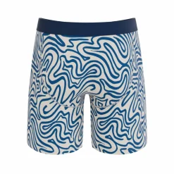 The Rio Grande - Abstract Navy Line Ball Hammock® Boxer - Long Leg